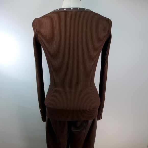 CACHE RIBBED SNAP DOWN SHIRT SIZE MEDIUM - Picture 4 of 8